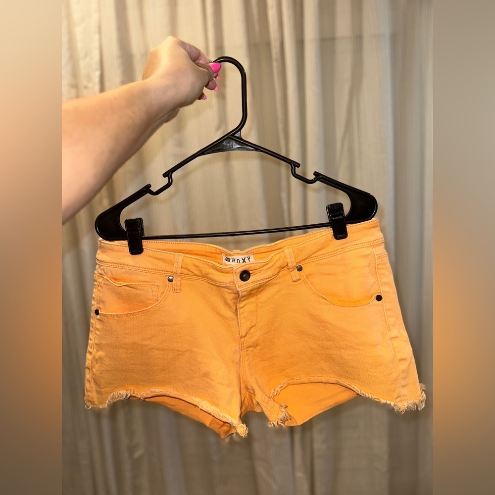 Roxy Orange Shorts Women's 31 L/XL Retro Y2K